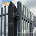 2,4 m Galvanized Steel Security Europe Palisade Panels de clôture